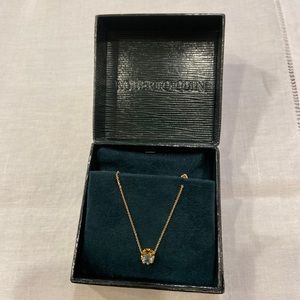 Roberto Coin Aquamarine Solitaire Necklace